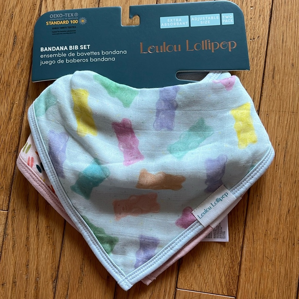 BNWT Loulou Lollipop Bib Set
